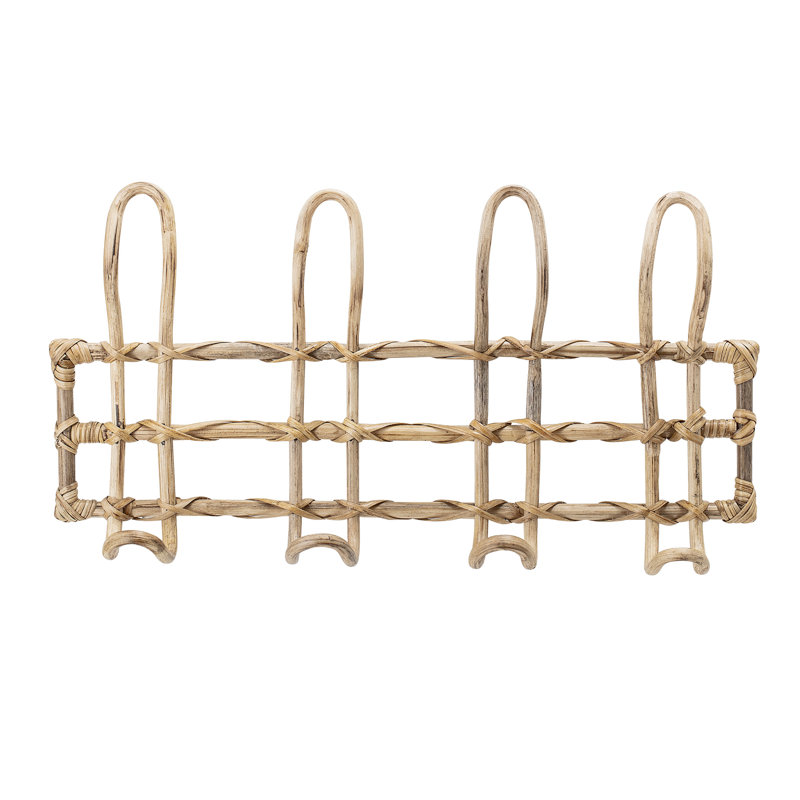 Bloomingville Wandmontierter Garderobenständer aus Rohrholz | Wayfair.de